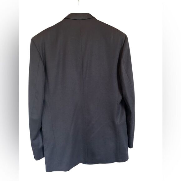 Marzotto Tessuto Italian Navy Wool Classic Double Breasted Sports Jacket 40 - Picture 2 of 9